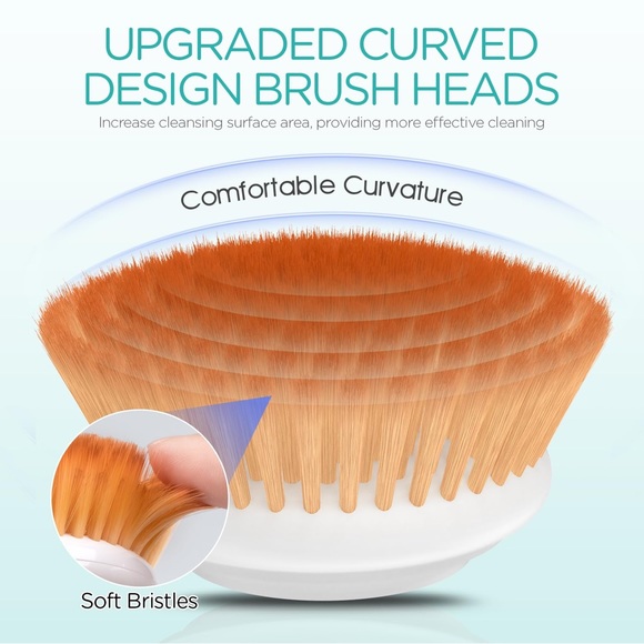 Facial Cleansing Brush-Spin Face Scrubber Exfoliator Rechargeable, 2-Speeds - Picture 4 of 13